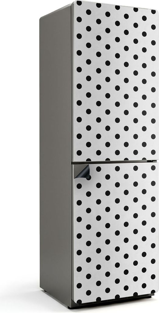 Regelmäßiges Punktmuster – Magnetische Kühlschrank Abdeckung – Dekorfolie magnetisch Küche – Kühlschrank Magnet Deko – selbstklebende ...