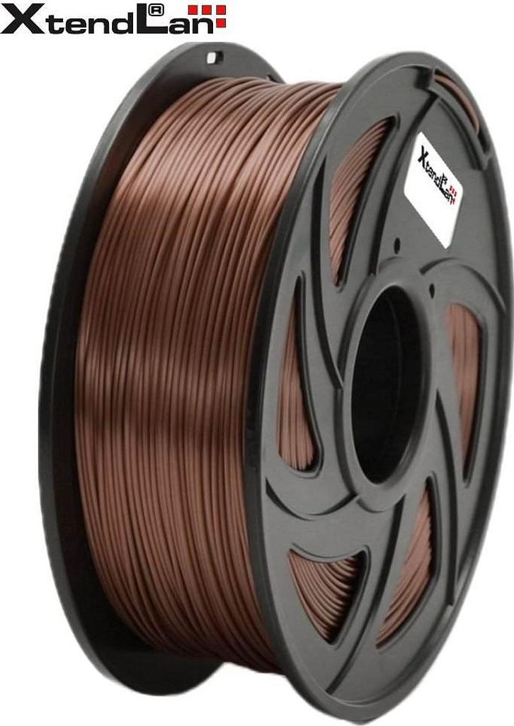 XtendLAN PLA filament 1,75mm lesklý měděné barvy 1kg