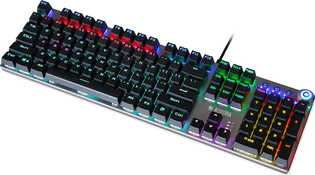 Clavier de bureau iBox Aurora K-3 USB argent pour le télétravail - 4