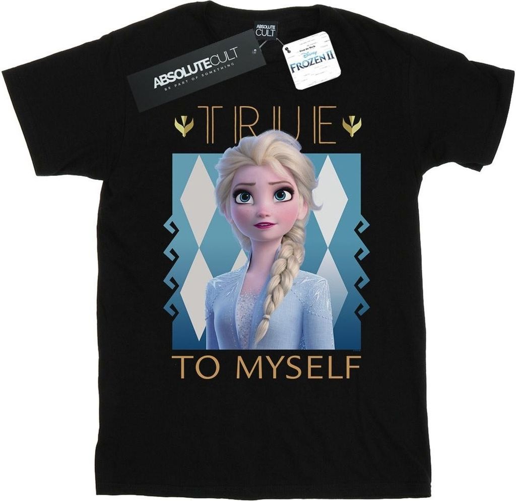 Disney - "Frozen 2 True To Myself" T-Shirt für Damen BI48116 (M) (Schwarz)