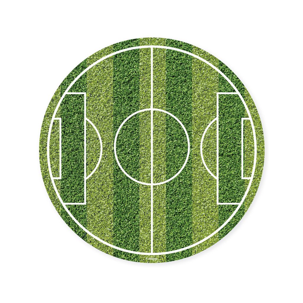 Essbarer Tortenaufleger Fußballfeld Design aus Fondant 15,5cm für Tortendekoration