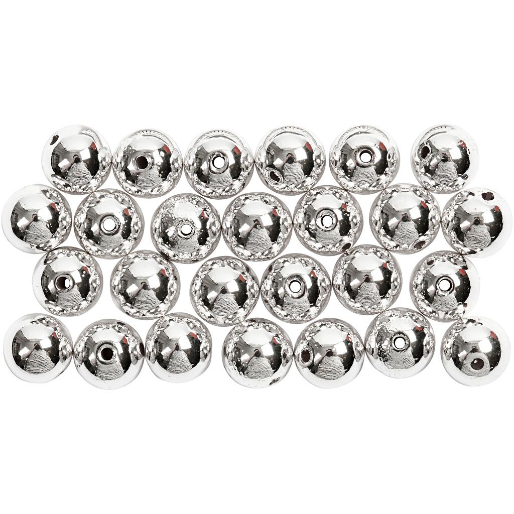 Kreativfirma Perlen Silber, 50st.