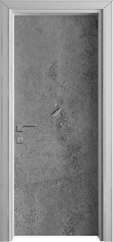 Tür Selbstklebende 80x210 cm Türfolie Türtapete Klebefolie - Beton Zement Textur