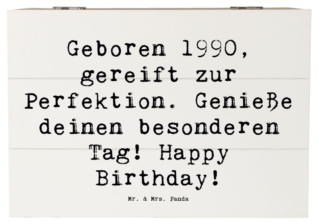 Mr. & Mrs. Panda Erinnerungsbox Spruch 1990 Geburtstag 22 x Produktbild 