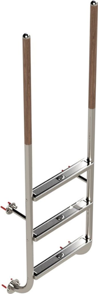 Eichenwald Poolleiter Modell 23 Roma mit einschraubbaren Griffstangen Beckentiefe 1060mm 3 Stufen