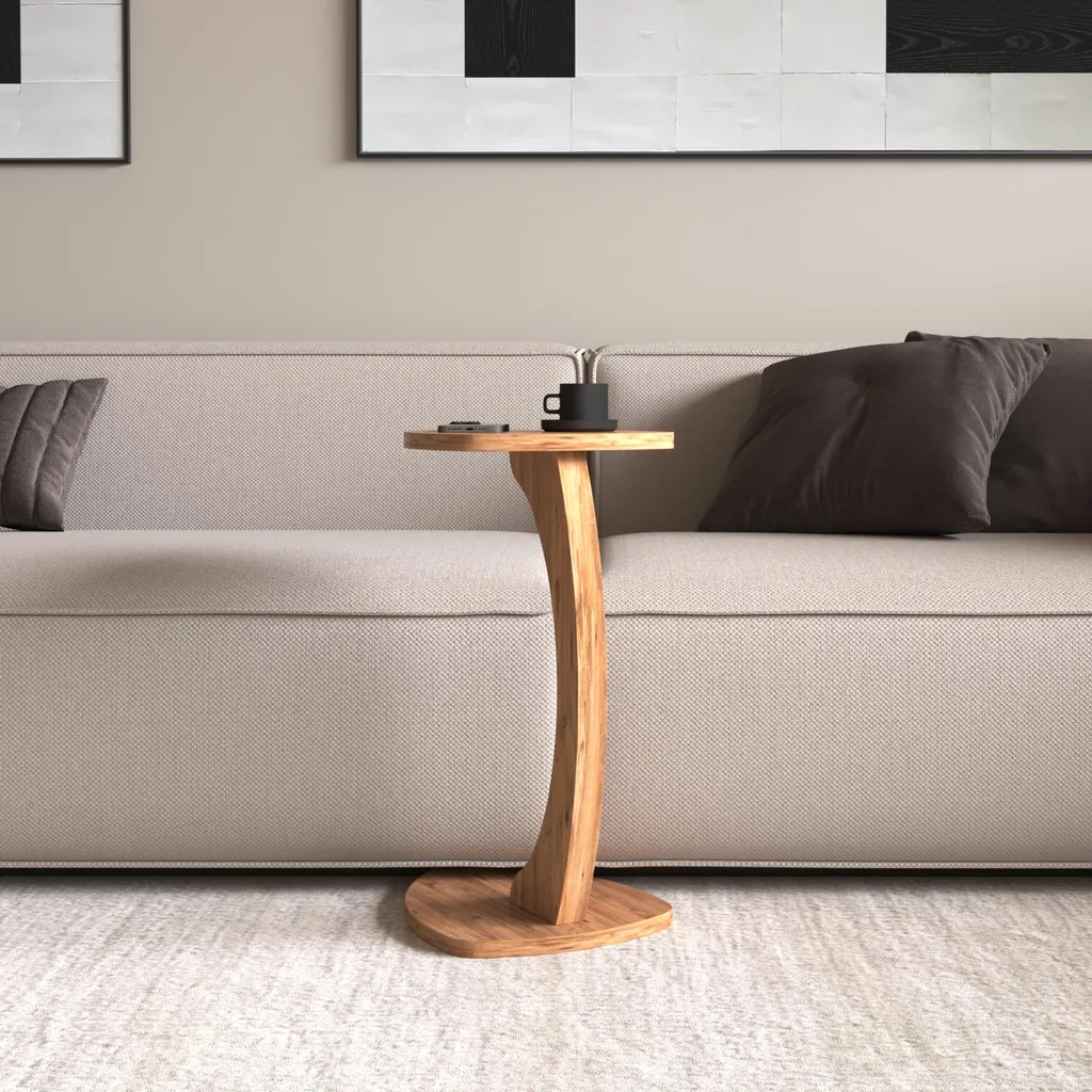 Support ordinateur pour canapé Klinerg table d'appoint mobile bois - 6