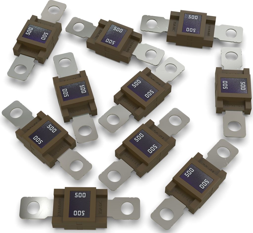 10x AUPROTEC Mega Hochstromsicherung 500A Schraubsicherung braun