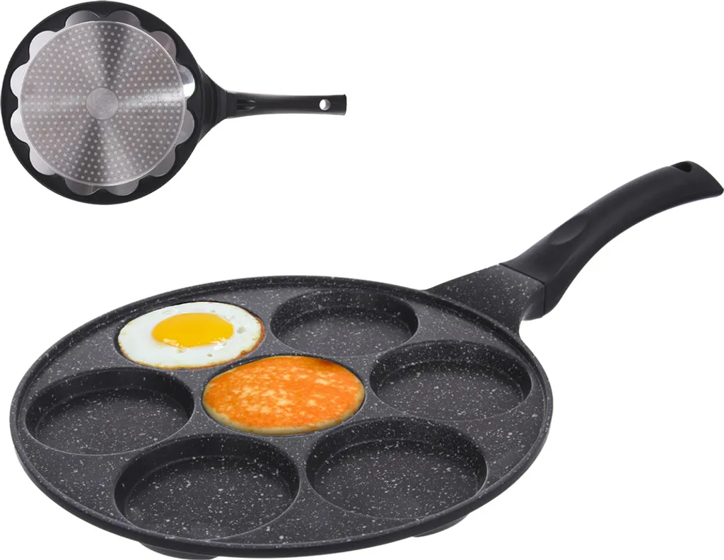 OFFERTA ORION 112974: Padella 7 Fori 27cm - Pancake e Uova TOP - 25
