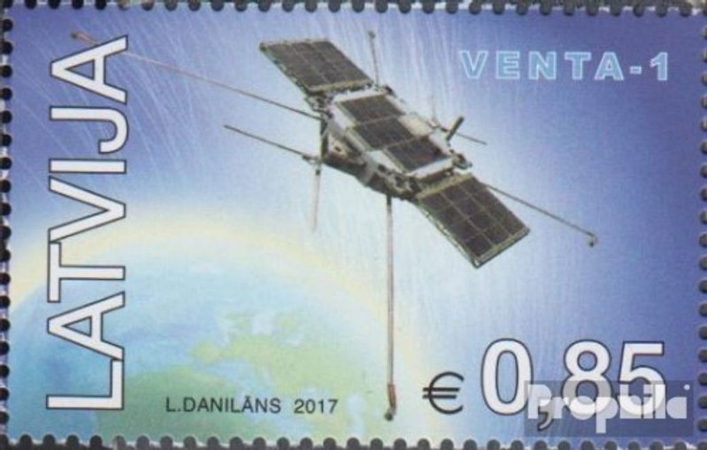 Briefmarken Lettland 2017 Mi 1025 (kompl.Ausg.) postfrisch Start 1. lettischer Satellit