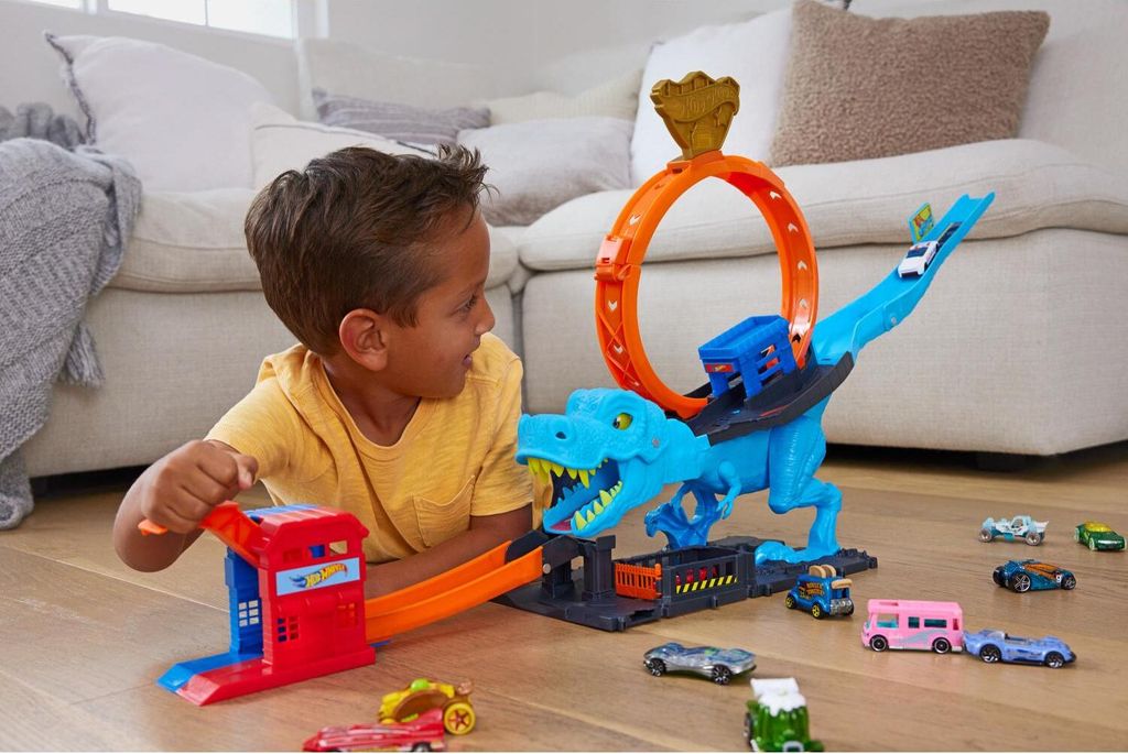 Mattel Hw City Smyčka Se Žravým T-Rexem Obrázok produktu 9