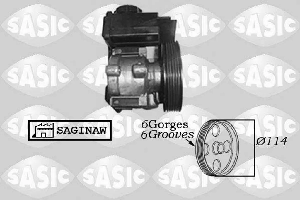 Pompe hydraulique direction 206 SASIC 7070021 - Réparation OE 4007V6