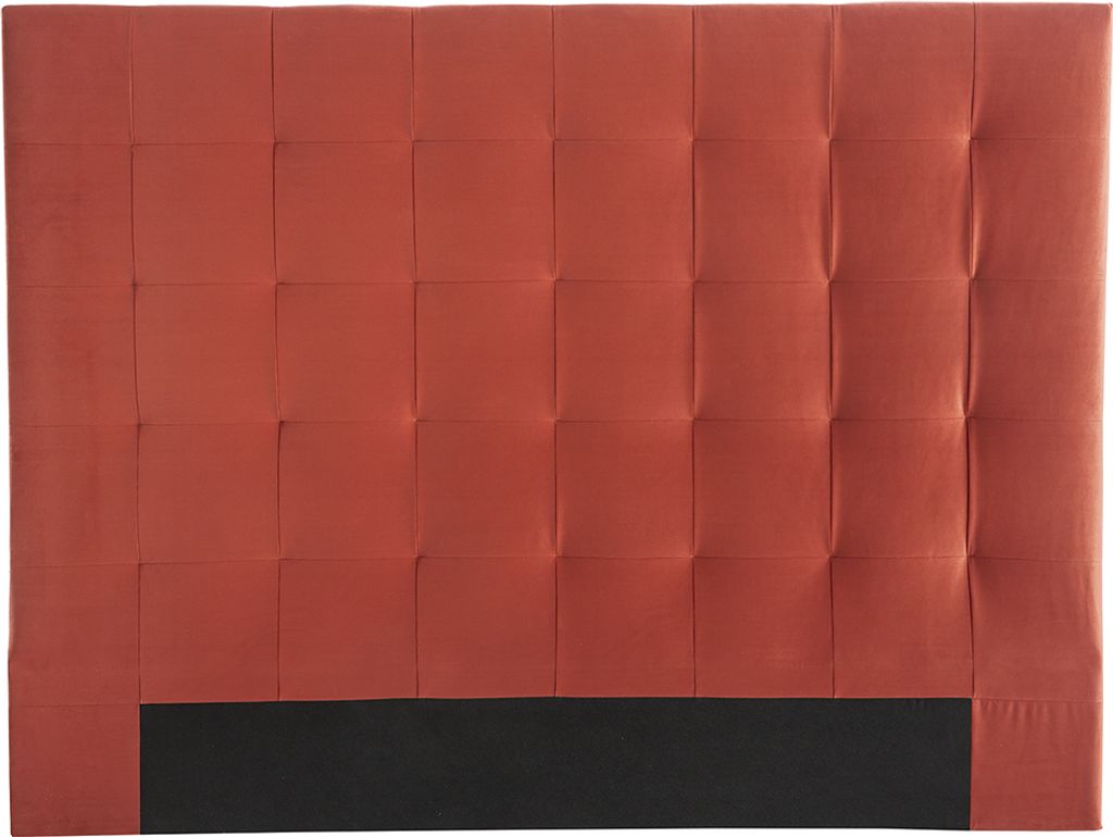 Miliboo - Bettkopfteil gepolstert in Terrakotta 160cm HALCIONA