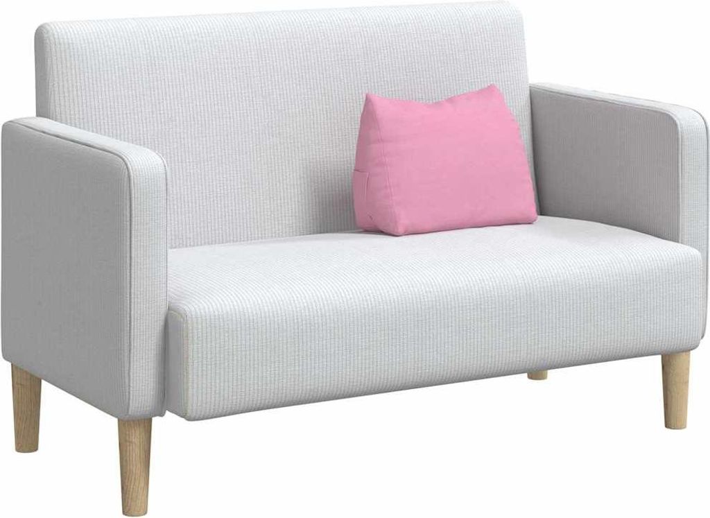 Stabli Rückenkissen Rosa 45 x 20 x 35cm Stoff - Dekokissen DE776802 - Dekokissen