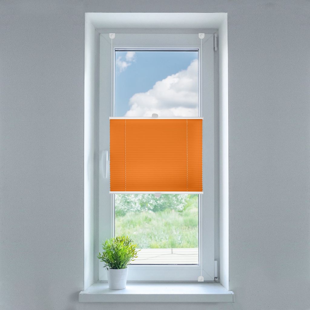 SN Deco SmartFix Plissee 100x130 cm TG-05 orange Produktbild 