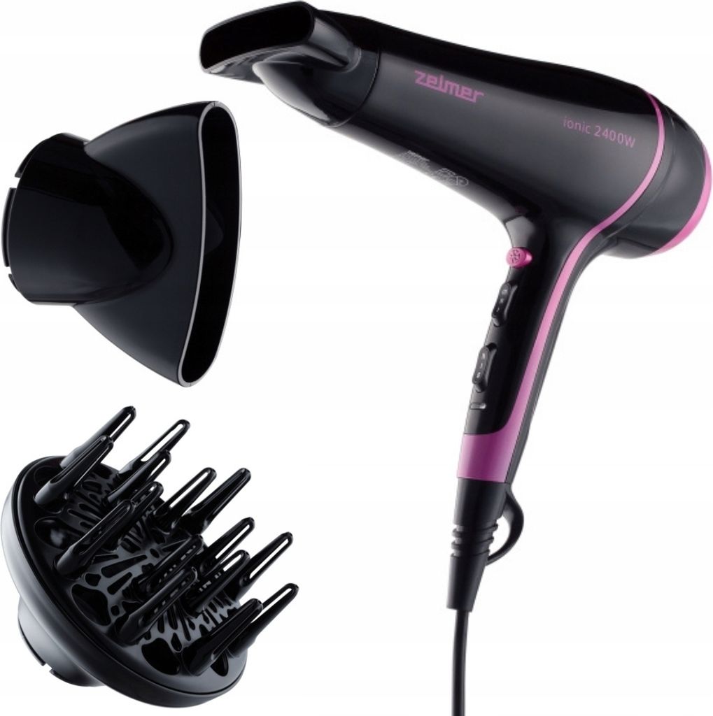 Haartrockner Zelmer Zhd8360 2400W Ionisierung Mit Diffusor Schwarz
