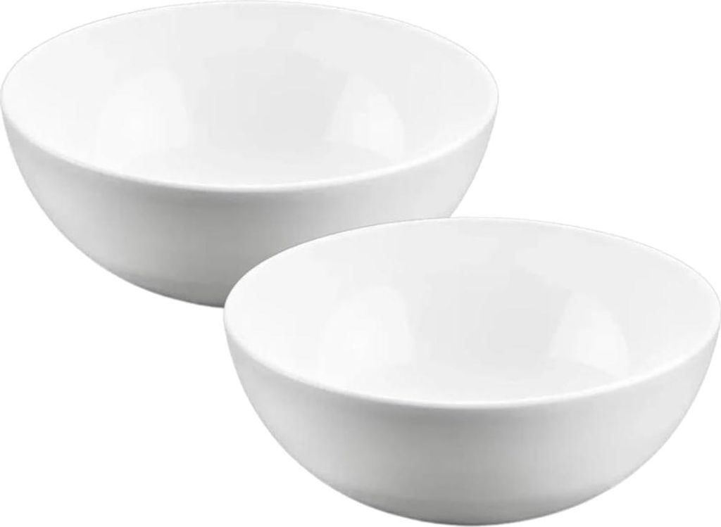 Wilmax Porzellanschale 1700 ml 20 cm Weiß 2er Set WL-992566/A2