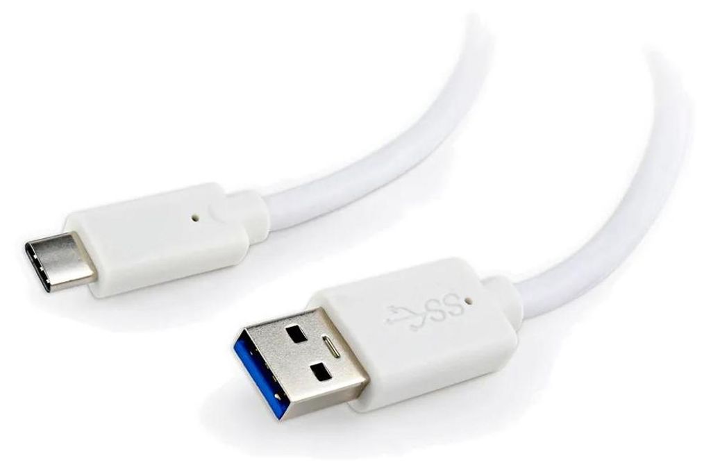 Gembird CCP-USB3-AMCM-1M-W USB Kabel USB 3.2 Gen 1 (3.1 Gen 1) USB A USB C Weiß