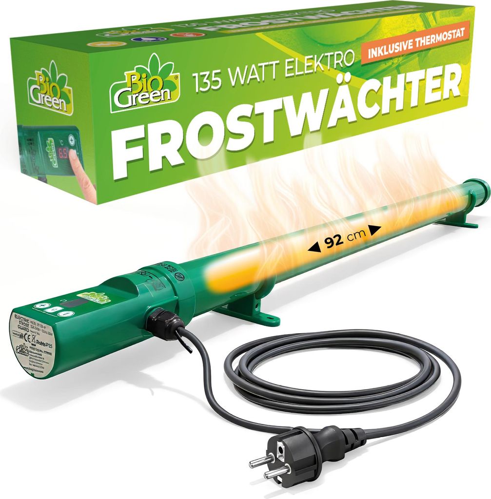 BioGreen Elektrogewächshausheizung Kompakter Frostwächter Produktbild 