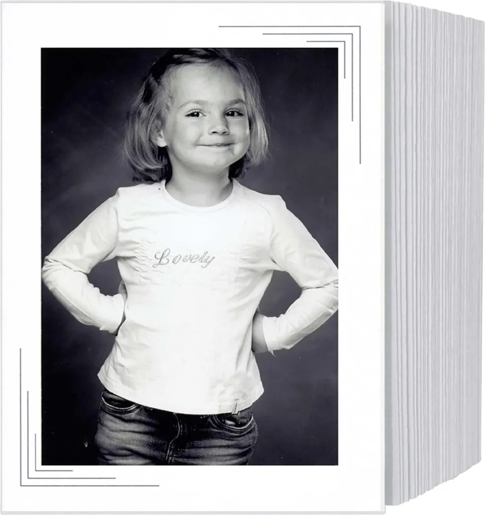 Album Photo Accordéon Leporello Blanc 13x18cm Triple Angle x125