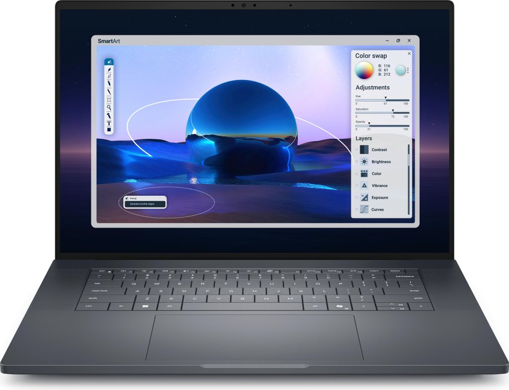 DELL Pro Max 16 Premium MA16250 Intel Core Ultra 9 285H Mobiler Arbeitsplatz 40,6 cm (16") Full HD+ 64 GB LPDDR5x-SDRAM 1 TB SSD NVIDIA RTX PRO 200...