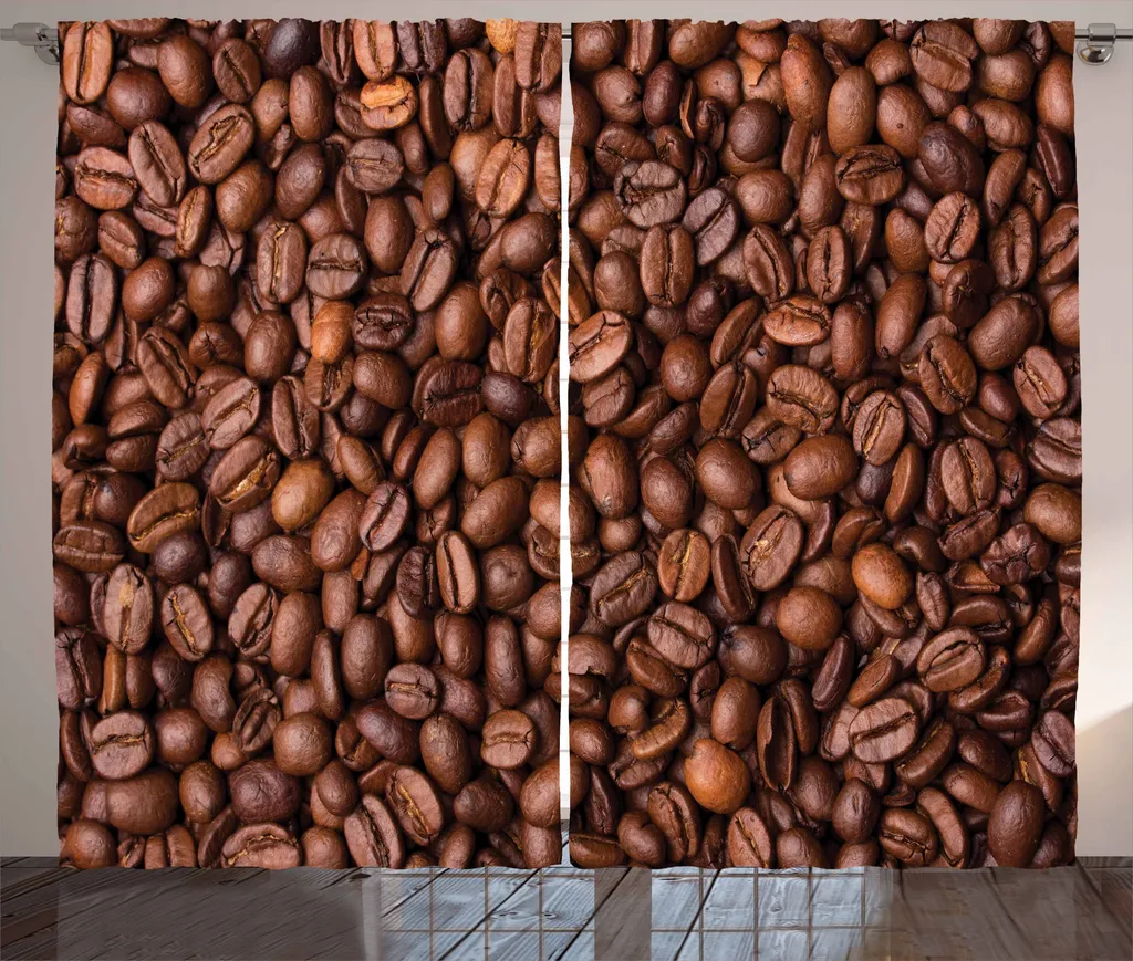 Tenda Rustica Cioccolato ABAKUHAUS 280x175 cm - Stile Chicchi di Caffè