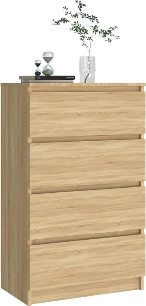 Maison Exclusive - Credenza Sonoma-Rovere 60x35x98,5 cm Materiale ligneo - 4