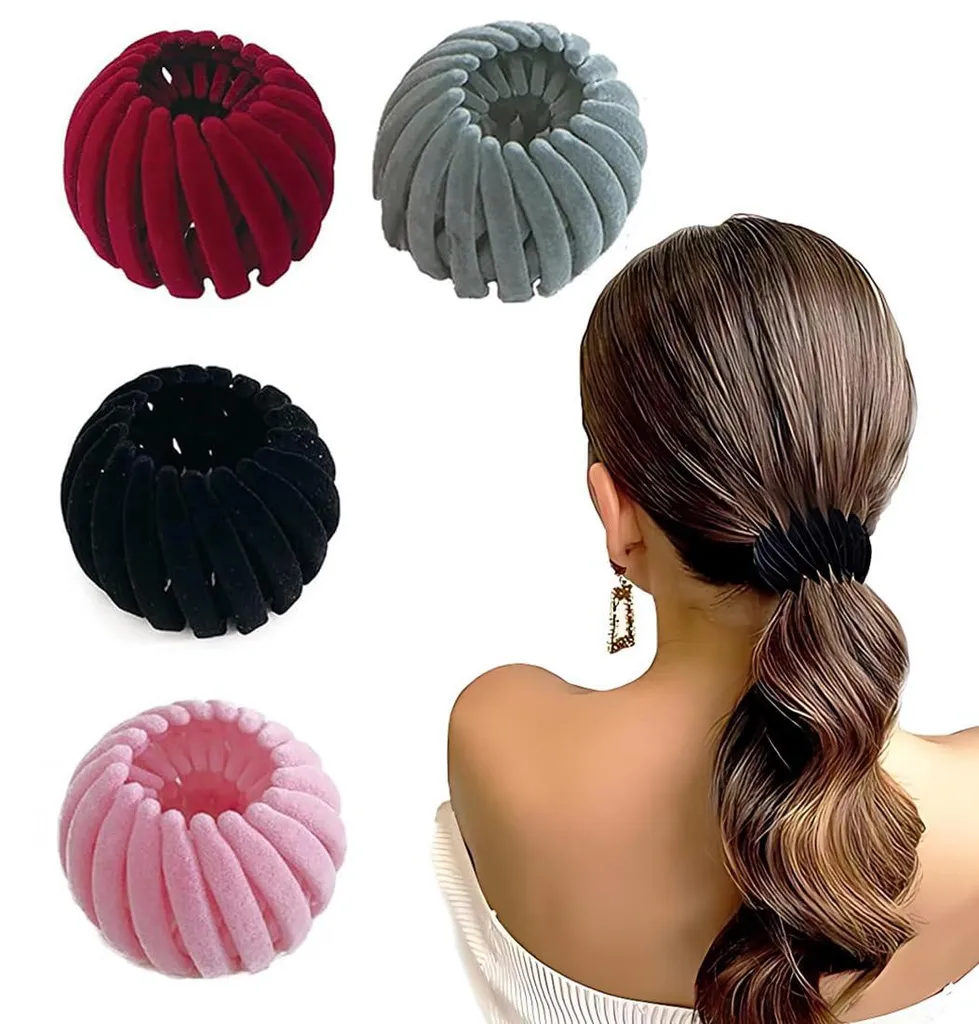 Accessoire Chignon Rapide : 4 Barrettes Nid d'Oiseau pour le Travail