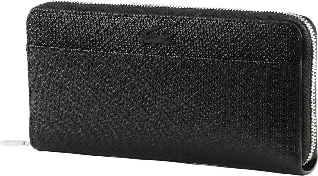 Portefeuille Zippé Lacoste Chantaco pour Femme - Organiseur Cuir Piqué
