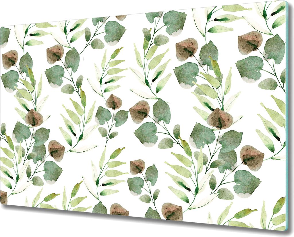 Glas-Herdabdeckplatte Glaskeramikkochfeld-Abdeckung Spritzschutz - 80x52 cm - Vintage Pfingstrose