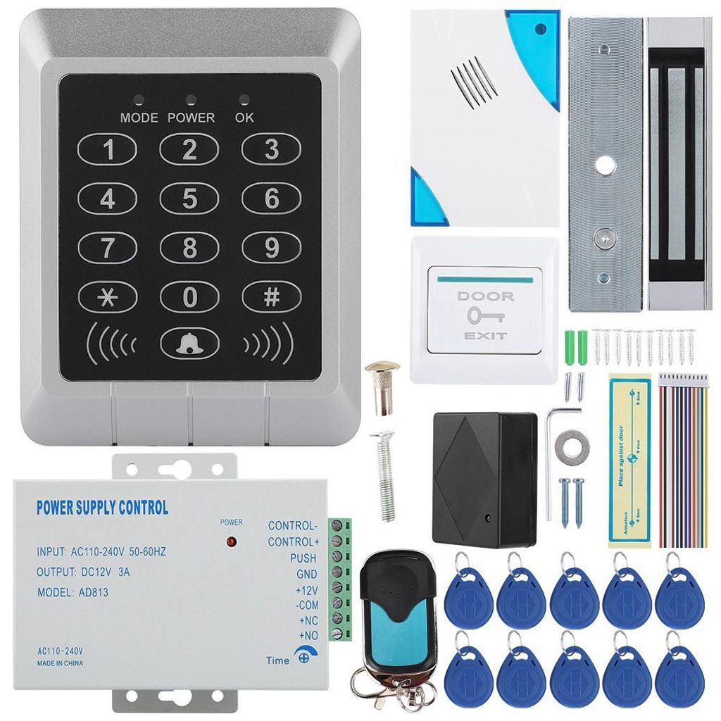 Elektrisches magnetisches Türschloss, Zugangskontrollkarte, Passwort-Sicherheitssystem-Kit