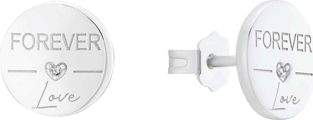 s.Oliver 2031411 Damen Ohrstecker Sterling-Silber 925 Silber weiß
