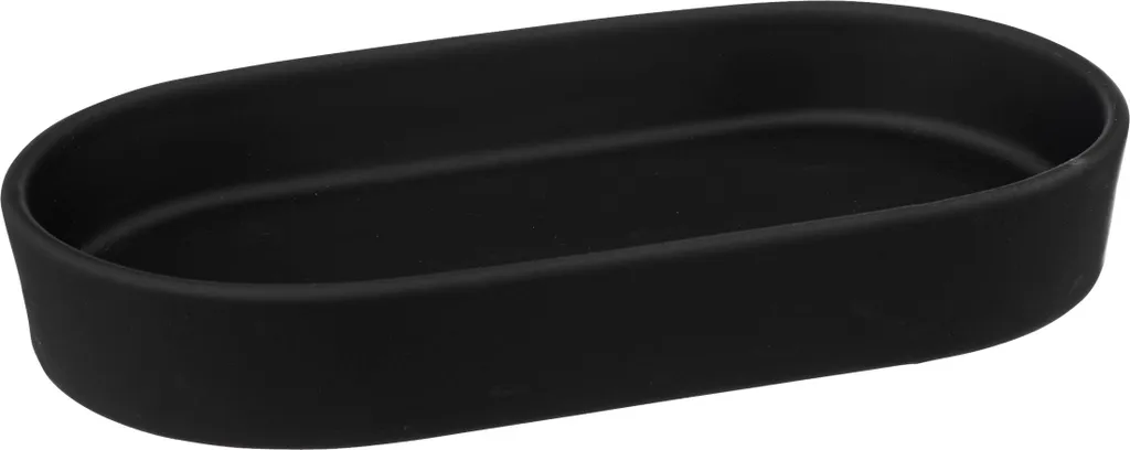 Porte-savon COCON en céramique noire - Accessoire de salle de bain chic