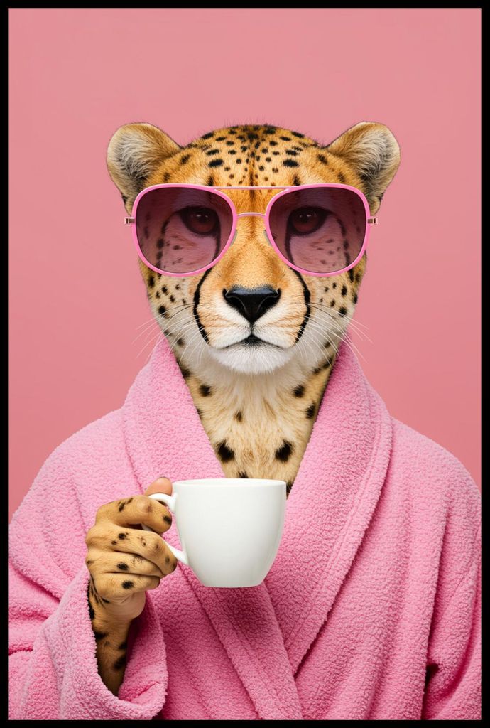 Poster 61x91,5cm Retro Vintage Für das Wohnzimmer Tiger