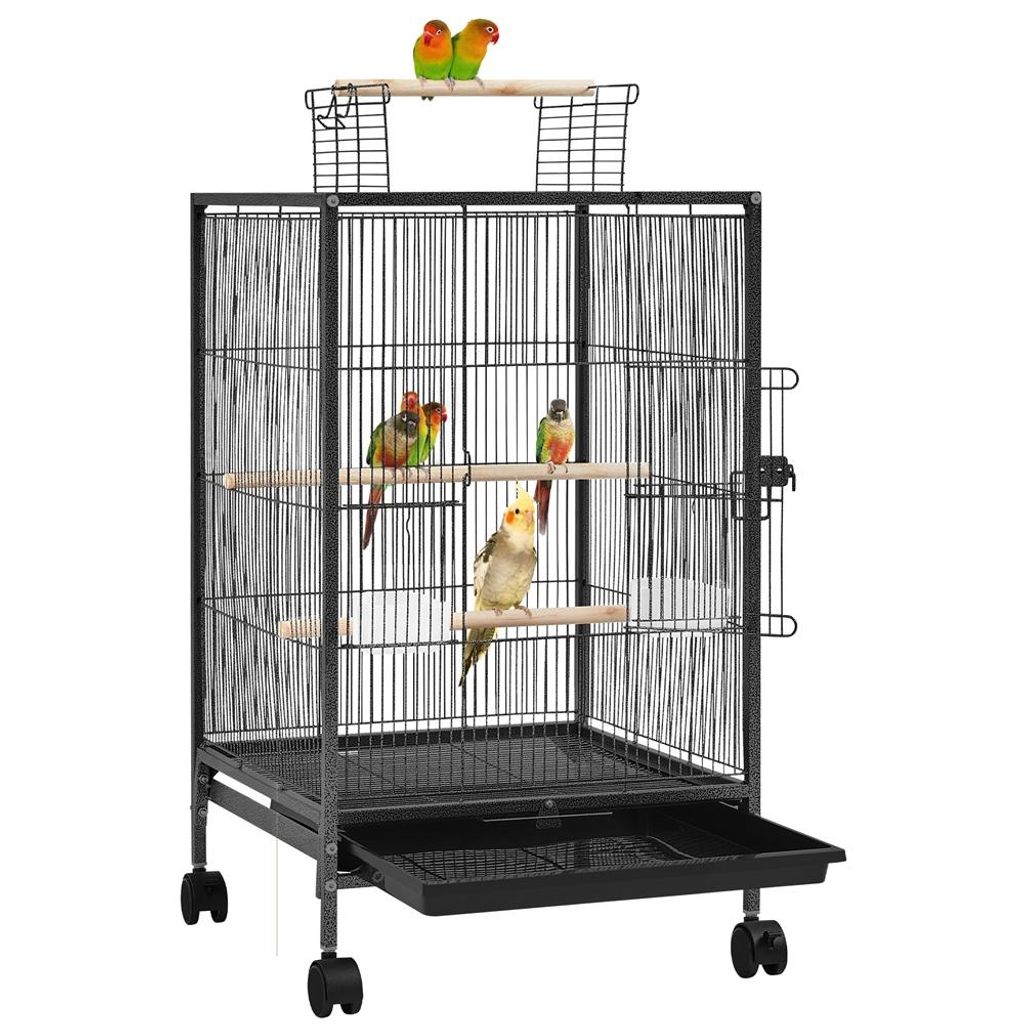 Yaheetech Vogelkäfig mit Rollen Vogelvoliere 79 cm hoch, Produktbild 