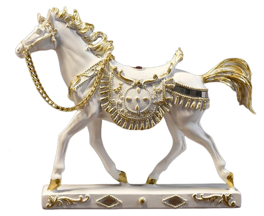 Realistische Pferdefigur, handgefertigte Pony-Statue aus Kunstharz, simulierte Bauernhoftier-Skulptur, Dekoration für Zuhause, Büro oder Schreibt...