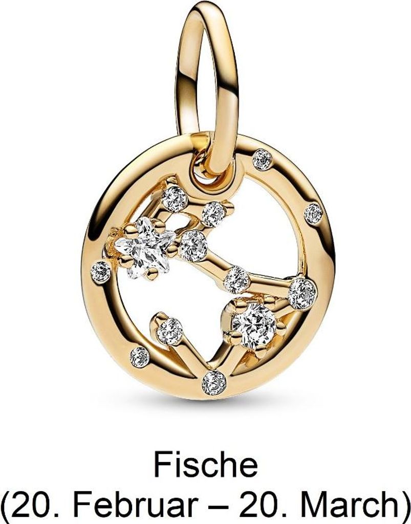 Pandora 762724C01 Charm-Anhänger Damen Sternzeichen Fische Produktbild 