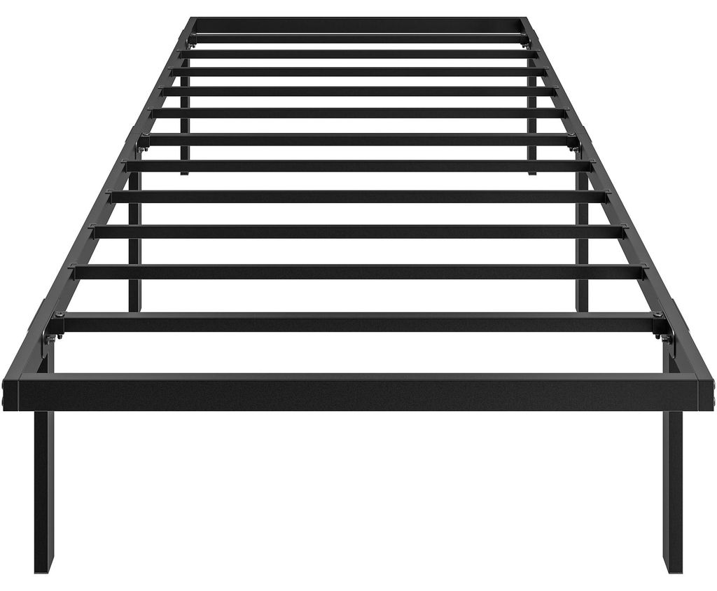HOMCOM Bettgestell 90x200cm Metallbett 35,5cm Hohe Produktbild 