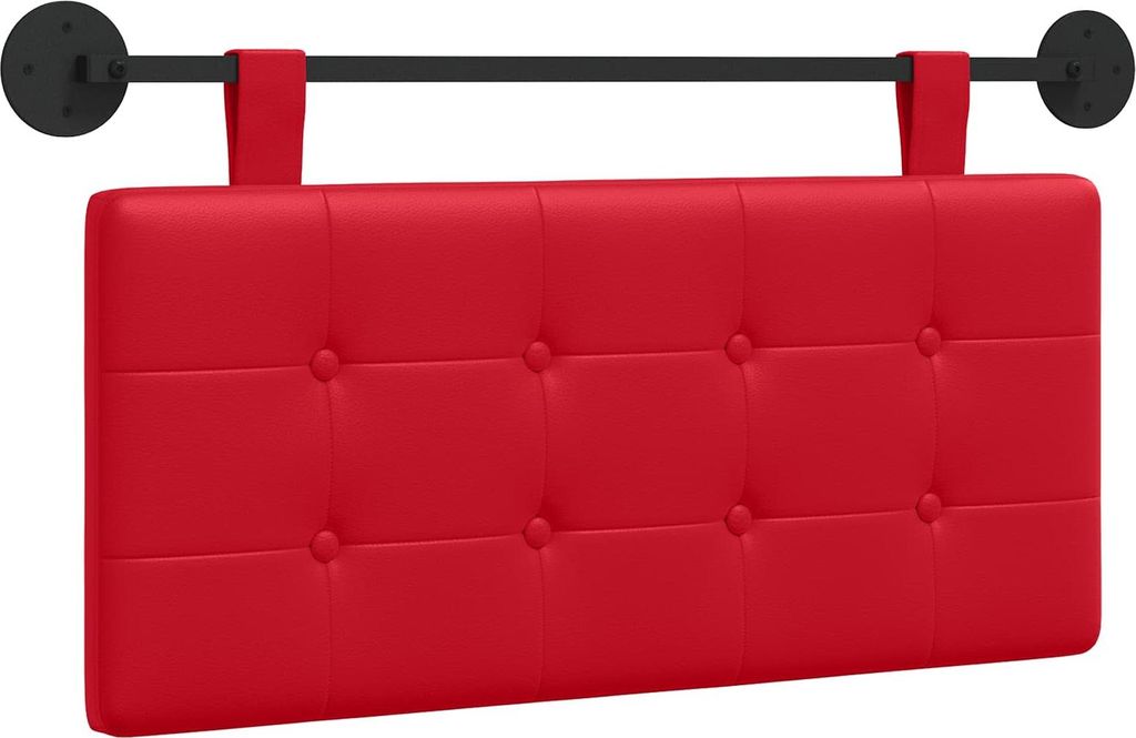 vidaXL Hängevorderseite Wandmontiert Rot 100 x 55 x 5 cm Kunstleder