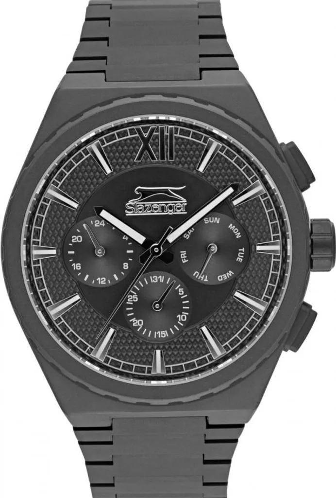 Montre Homme Lisible et Durable Noire SLAZENGER - Confort au Poignet