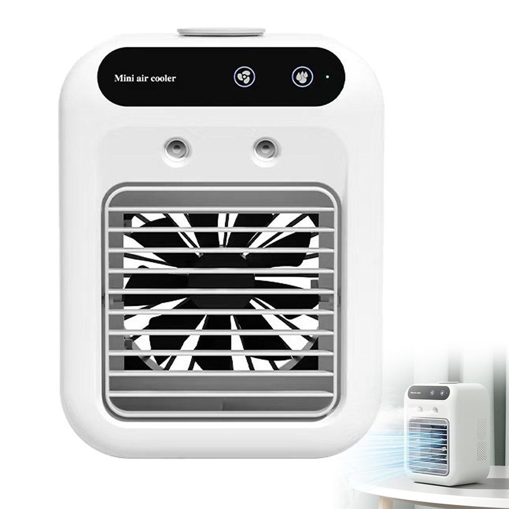 Tragbare Klimaanlage mit Sprühnebel, Upgrade der tragbaren 4-in-1-Klimaanlage, sofortige Kühlung, tragbare Klimaanlage mit 3 Geschwindigkeiten
