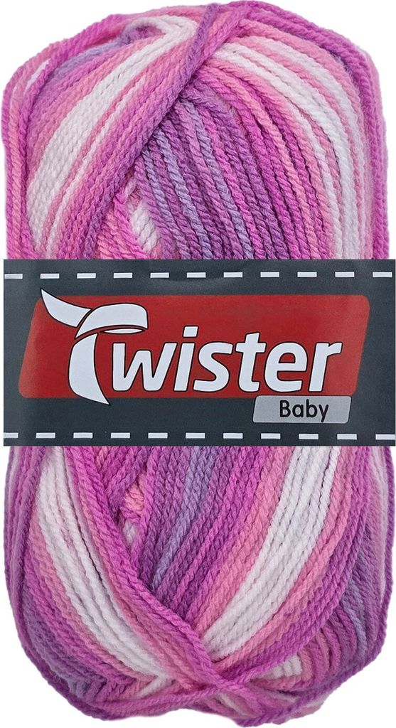50 Gramm Twister Baby aus 100 % Polyacryl 93 Flieder Color