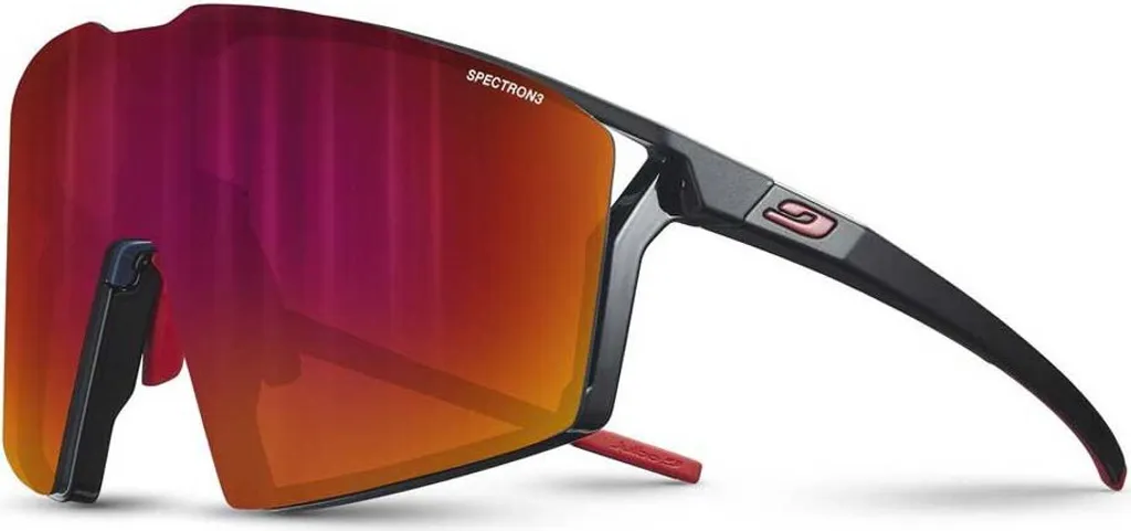 Lunettes Julbo Edge pour Cyclisme et Trail Performance Noir et Rouge