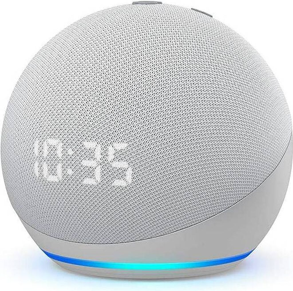 Amazon Echo Dot 4 weiß Assistant Speaker mit Uhr Produktbild 