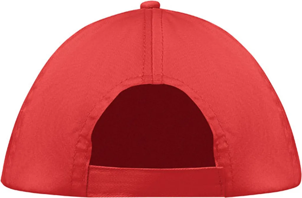 Cappellino Buzz MO138 Rosso midocean | Berretto 5 Segmenti Cotone Twill - 2