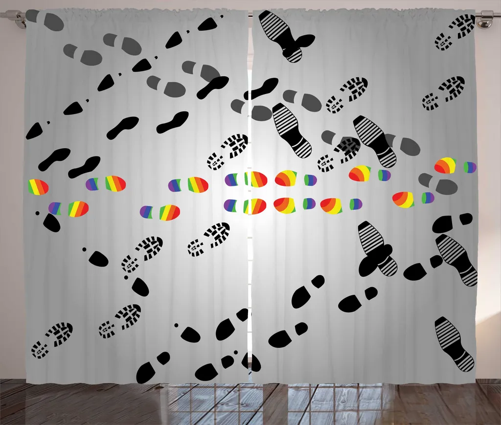 Rideau de chambre à coucher LGBT - Ambiance cosy rustique 280x225 cm