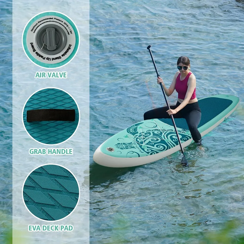 Planche de paddle gonflable SUP polyvalente avec accessoires complets - 4