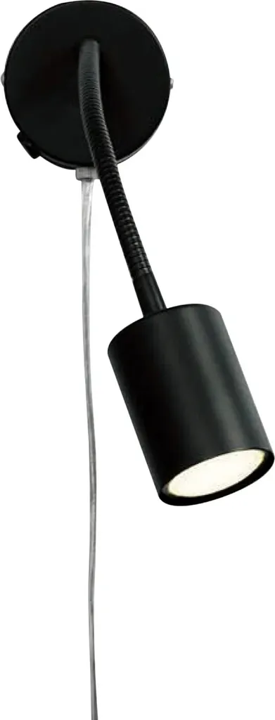 Lampe de chevet LED flexible noire pour lecture nocturne Nordlux GU10