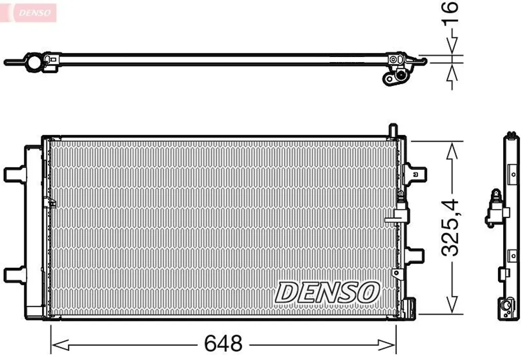 Condenseur DENSO DCN02040 avec sécheur pour Audi A6 4G et Q5 8R