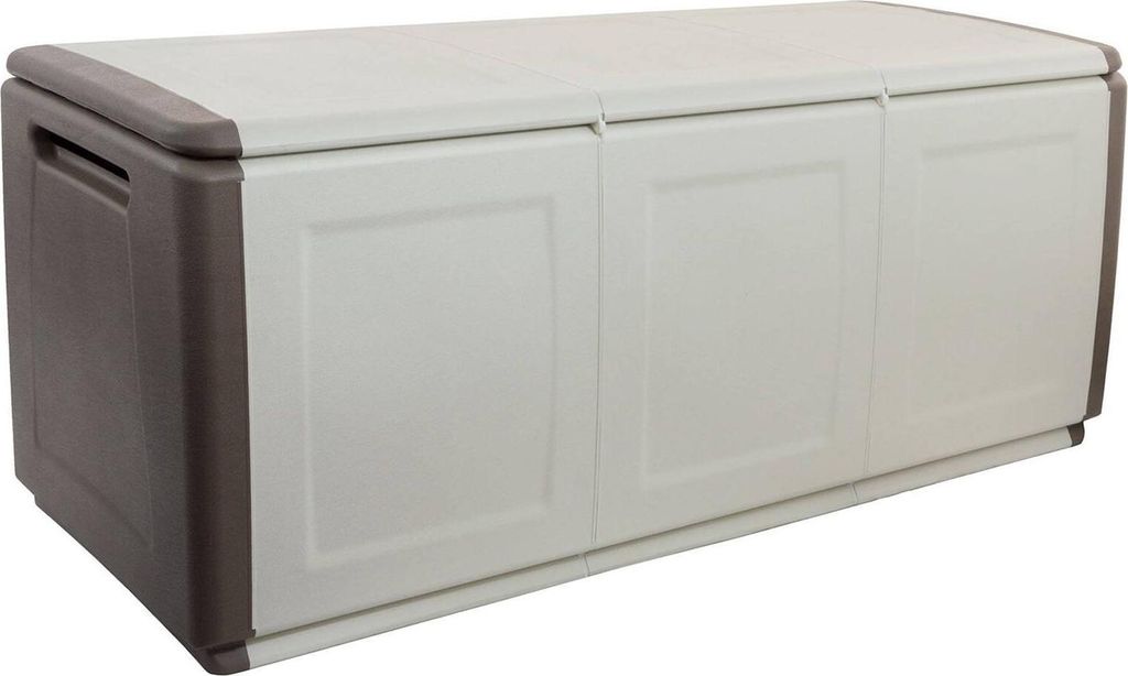 Dbollett-Koffer, Mehrzwecktruhe, Aufbewahrungskoffer, Aufbewahrungsbox, 100 % Italy, 138 x 53 x 57 cm, Beige und Braun