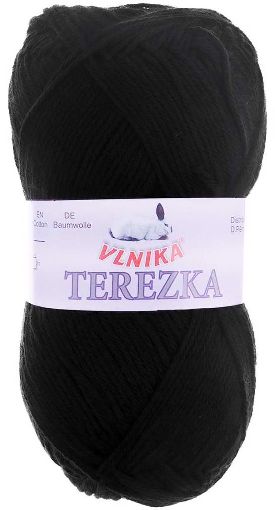 Strickgarn TEREZKA 100% Baumwolle, schwarz